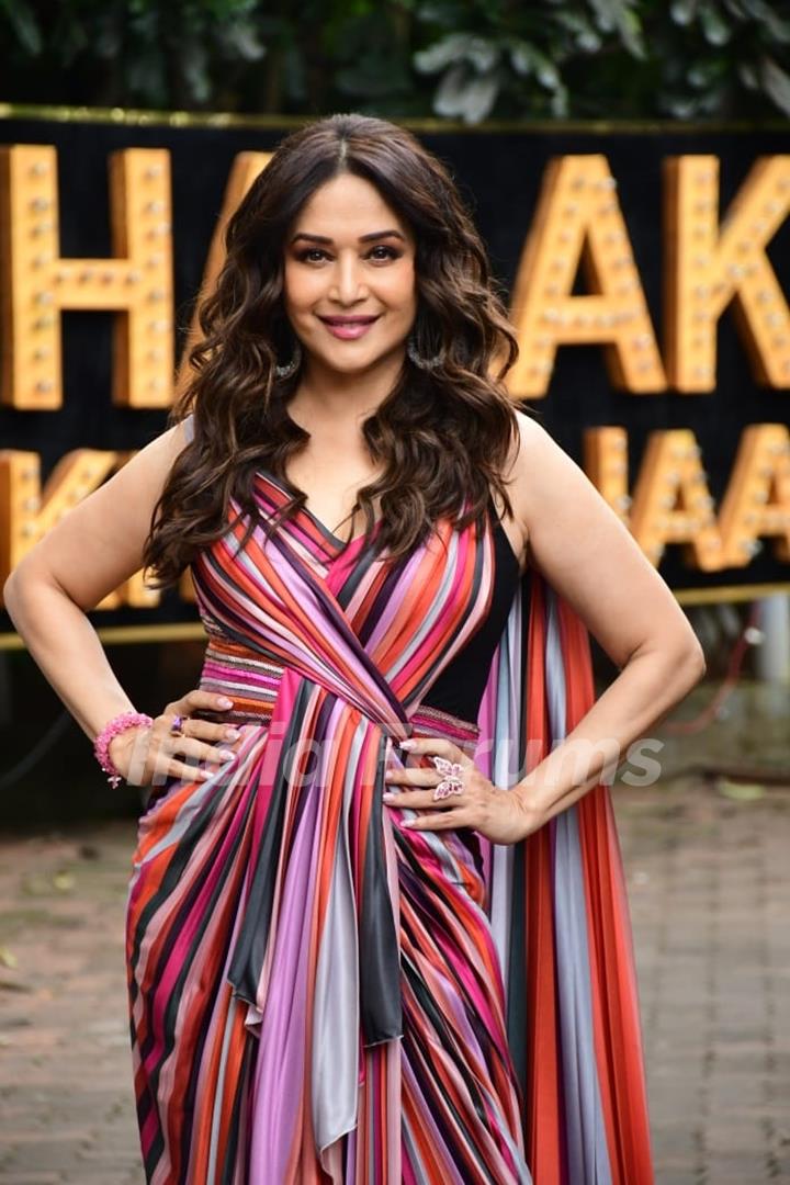 Madhuri Dixit snapped on the set of Jhalak Dikhhla Jaa 10 