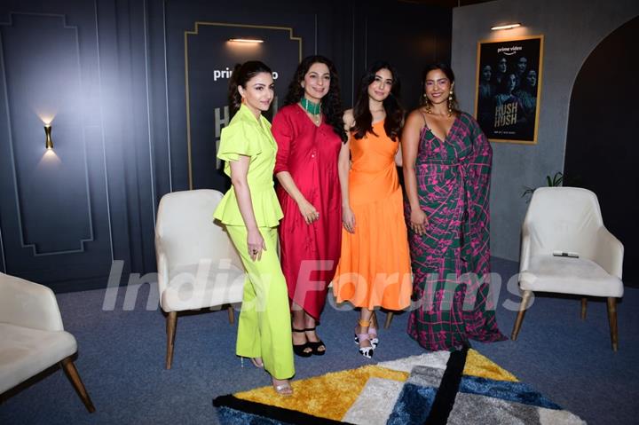 Soha Ali Khan, Kritika Kamra, Karishma Tanna, Juhi Chawla and others celebs snapped for promoting Hush Hush at JW Marriott in Juhu