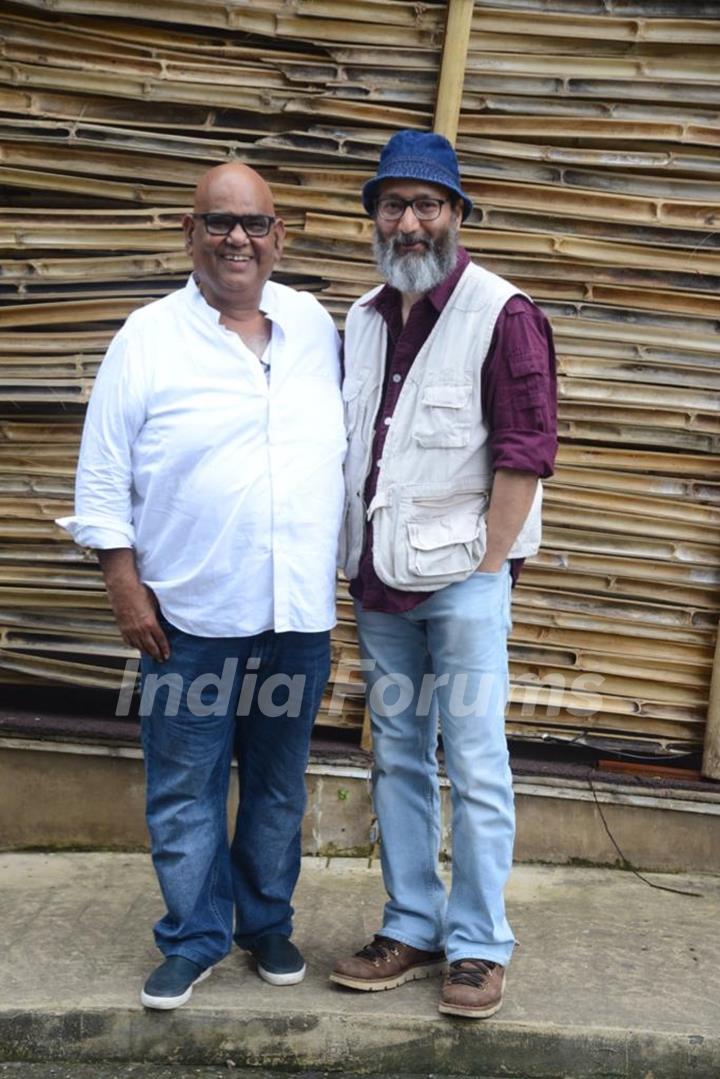 Satish Kaushik snapped for brunch upcoming Film 'Pathan Shuklaat Bastian in Worli