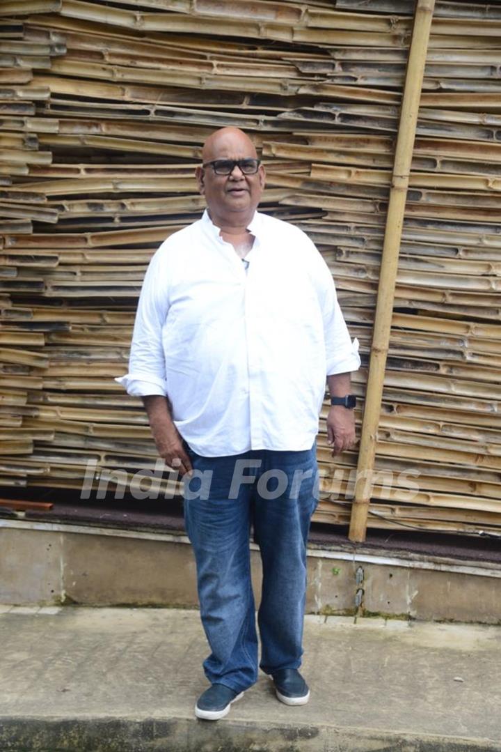 Satish Kaushik snapped for brunch upcoming Film 'Pathan Shuklaat Bastian in Worli