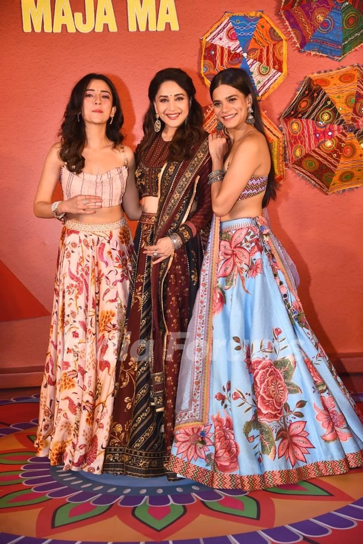 Madhuri Dixit, Barkha Singh, Srishti Srivastava spotted at trailer launch of film Maja Ma 