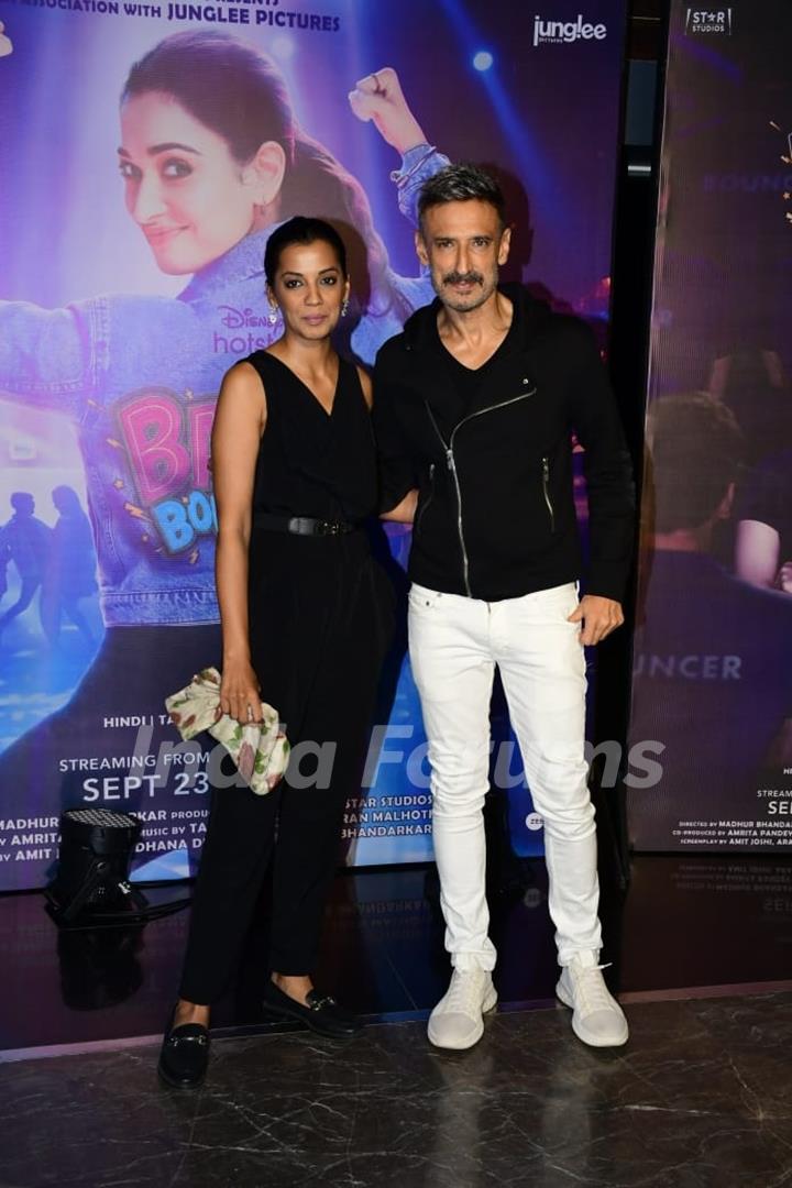 Mugdha Godse, Rahul Dev grace the special screening of Babli Bouncer