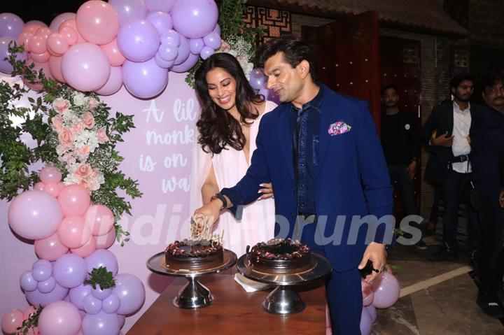 Bipasha Basu and Karan Singh Grover get papped at Bipasha’s baby shower today 