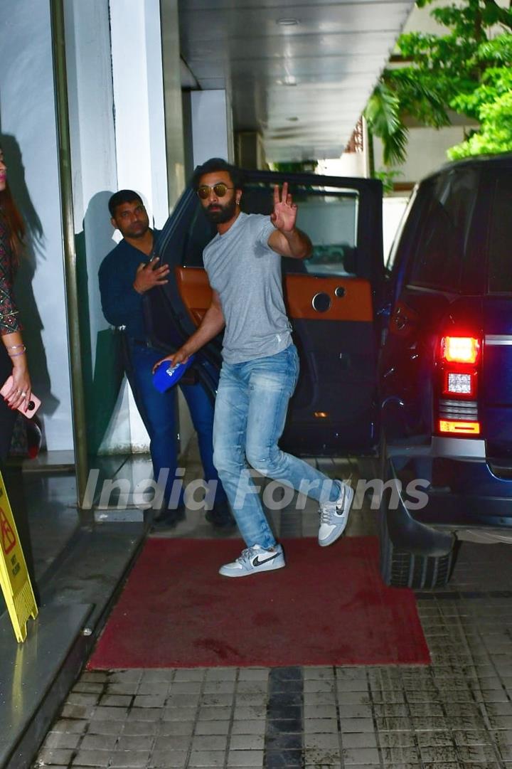 Ranbir Kapoor spotted at T-Series in Andheri 