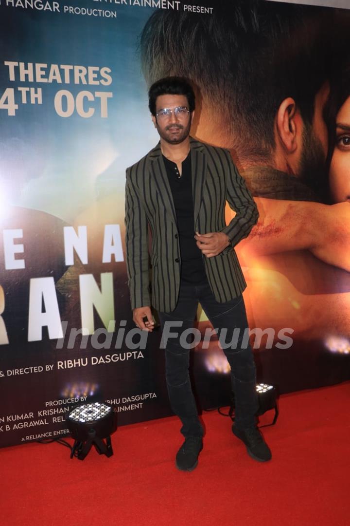 Sharad Kelkar snapped at the trailer launch of his upcoming film Code Name: Tiranga