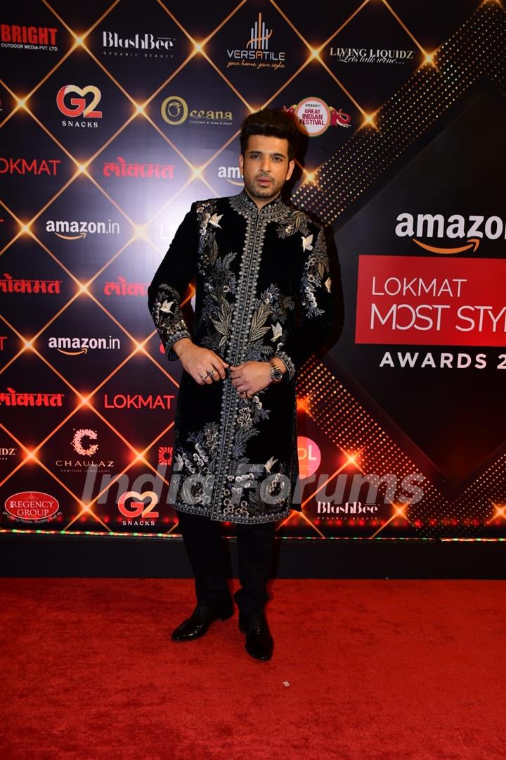 Karan Kundrra grace the Lokmat Most Stylish Awards 2022