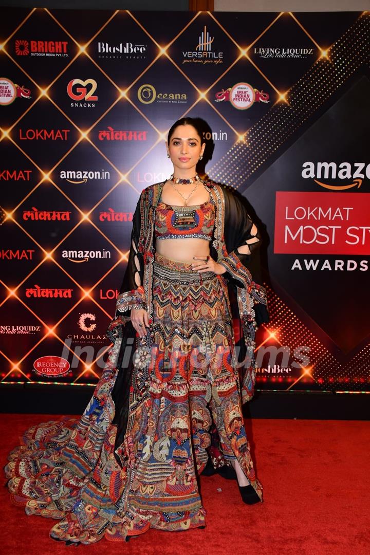 Tamannaah Bhatia grace the Lokmat Most Stylish Awards 2022