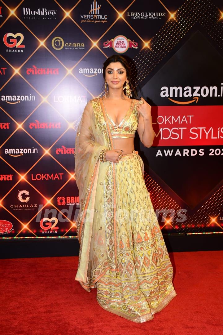 Akanksha Puri grace the Lokmat Most Stylish Awards 2022