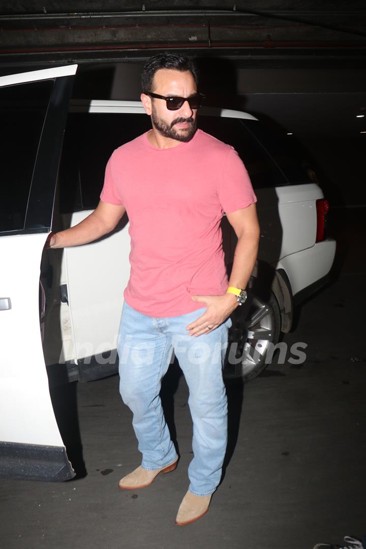 Saif Ali Khan spotted at the Mumbai airport