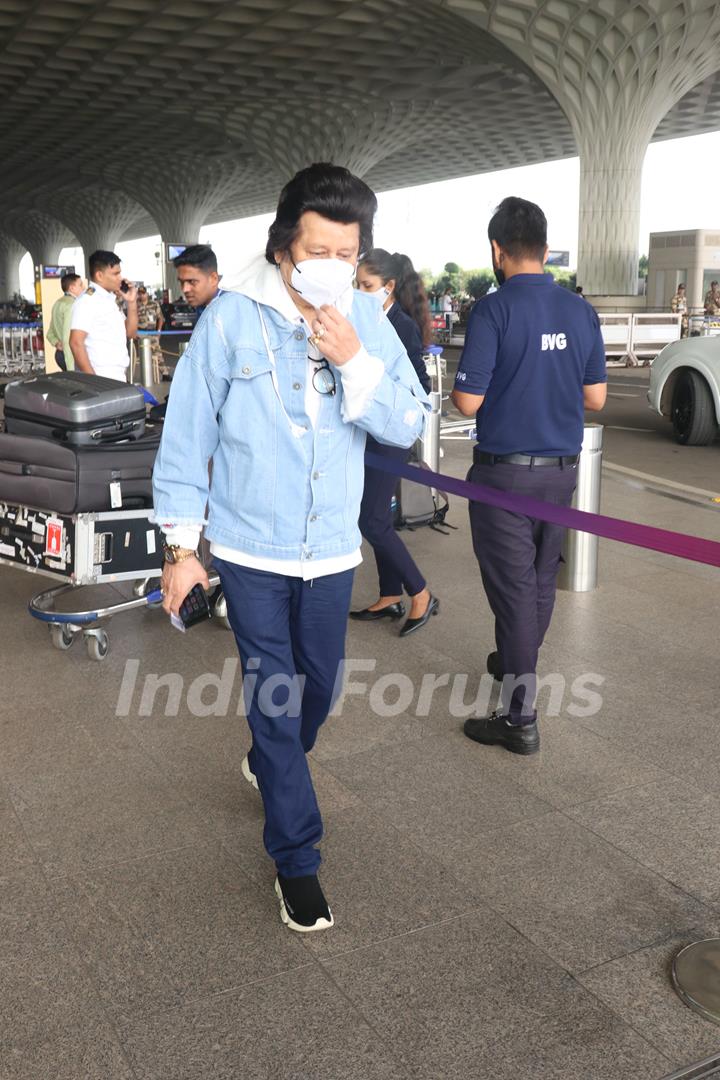 Pankaj Udhas spotted at the Mumbai airport