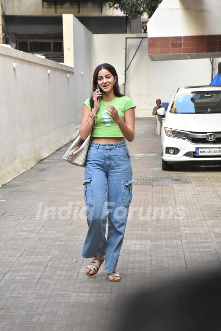 Ananya Panday spotted at Karan Johar office in Khar