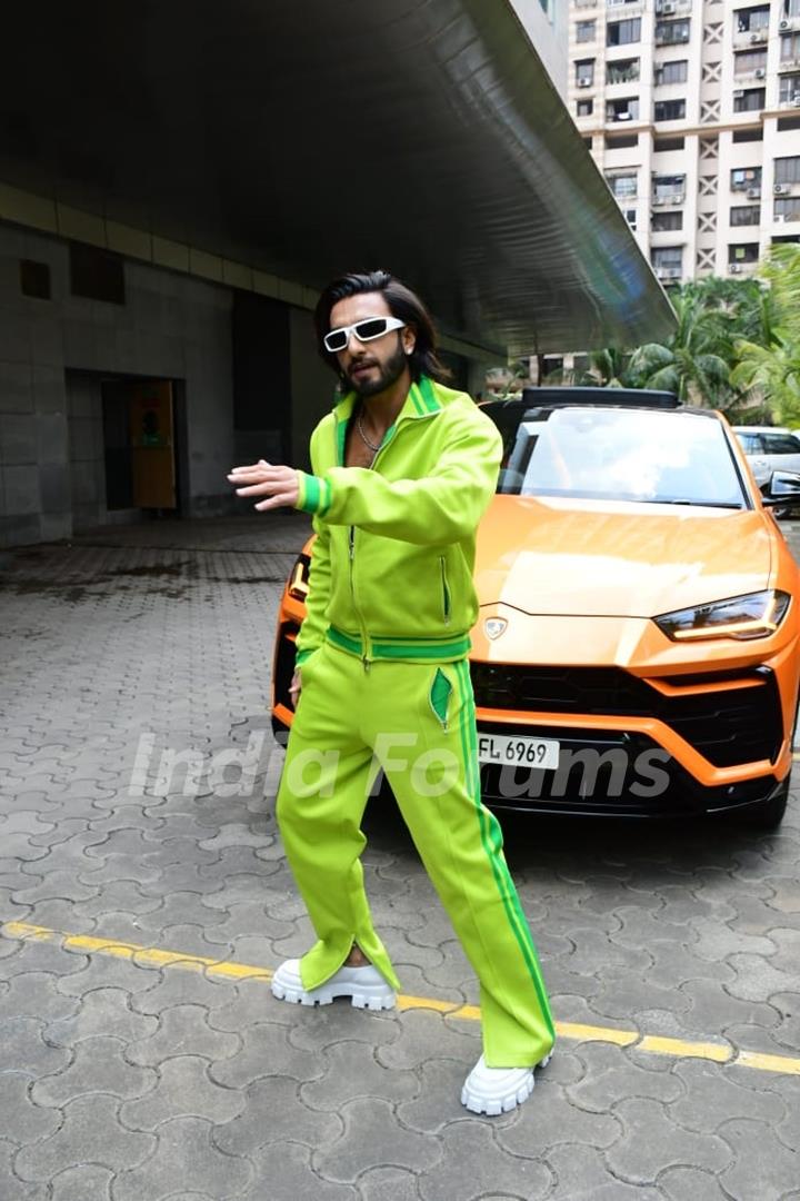 Ranveer singh spotted for O Pari song launch 