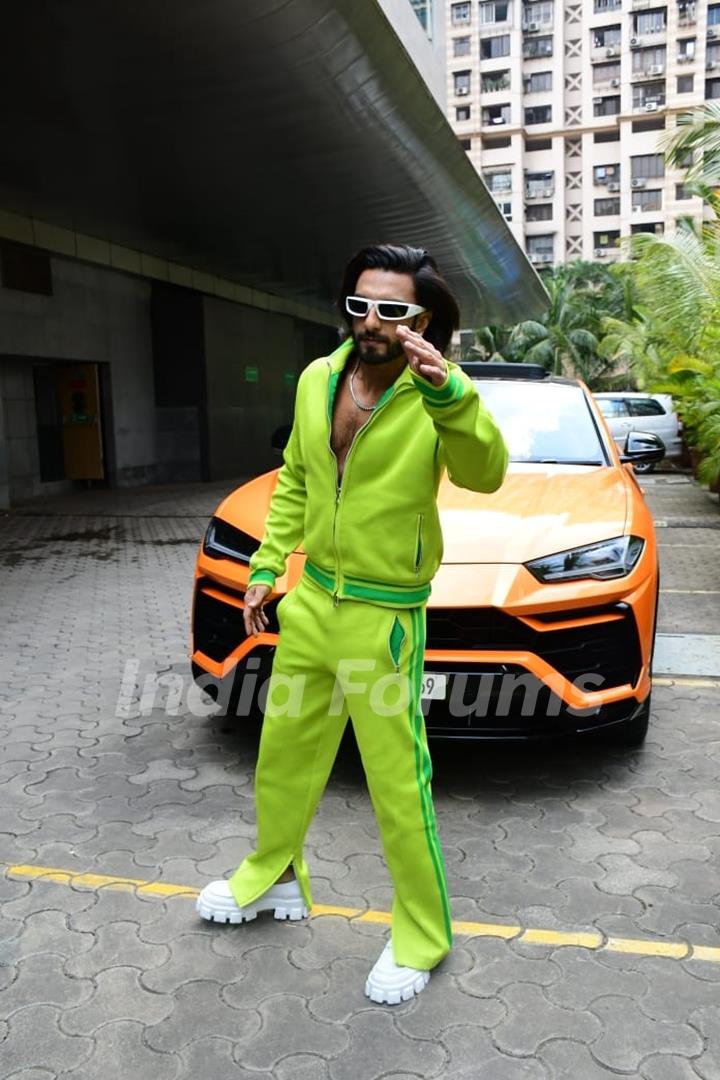 Ranveer singh spotted for O Pari song launch 
