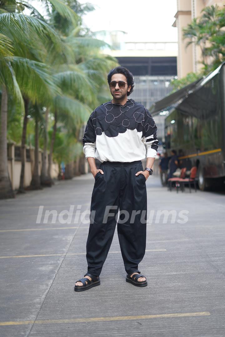 Ayushmann Khurrana spotted promoting his upcoming film Doctor-G