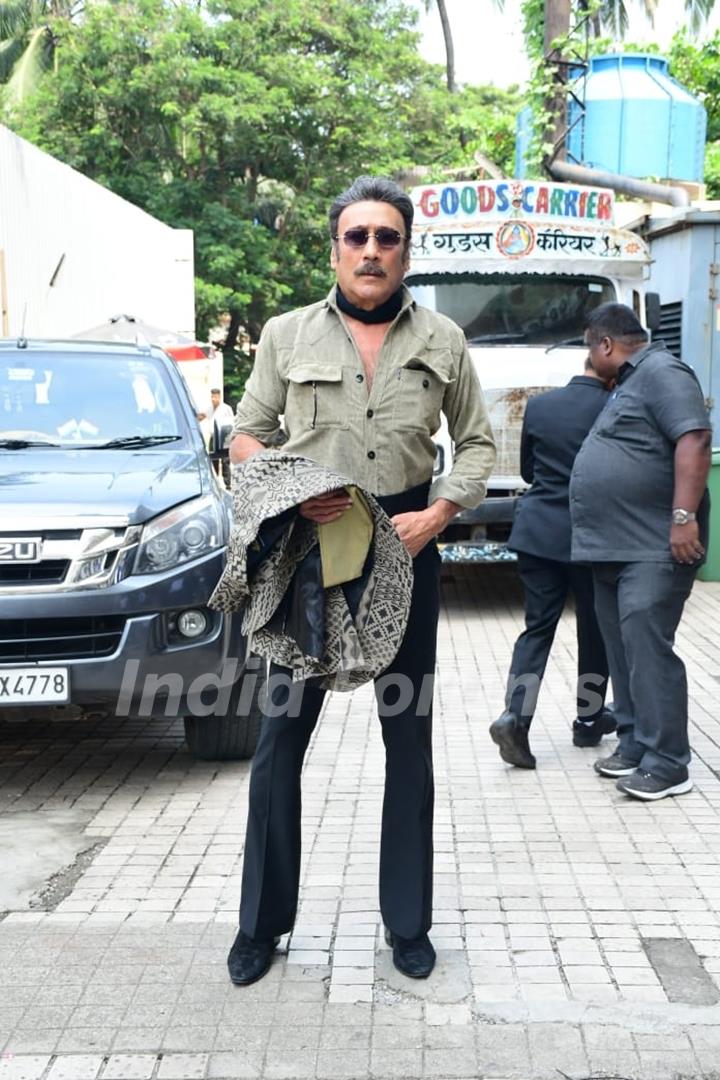 Jackie Shroff snapped at the trailer launch of PhoneBhoot at Juhu PVR