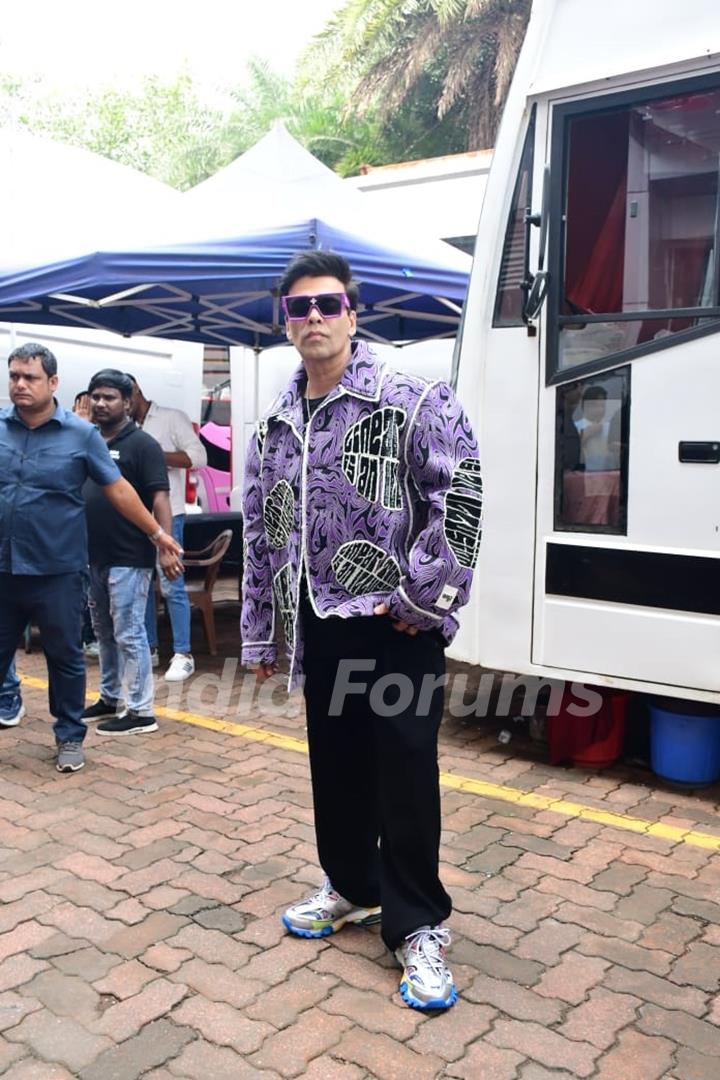 Karan Johar spotted on the set of Jhalak Dikhhla Jaa 10 