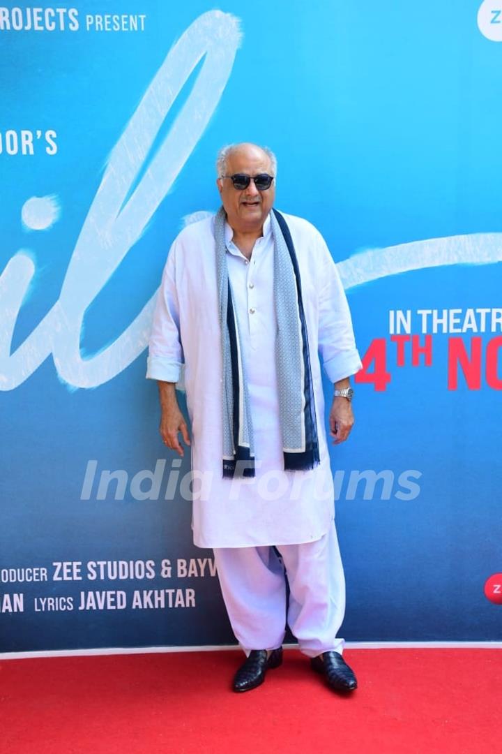 Boney Kapoor spotted at the trailer launch of  Mili