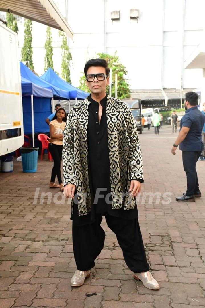 Karan Johar spotted on the set of Jhalak Dikhlaa Jaa 10 