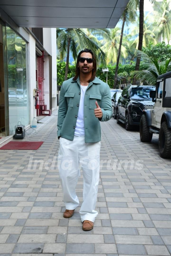 Harshvardhan Rane spotted promoting upcoming film Tara Vs Bilal at T-Series office in Mumbai 