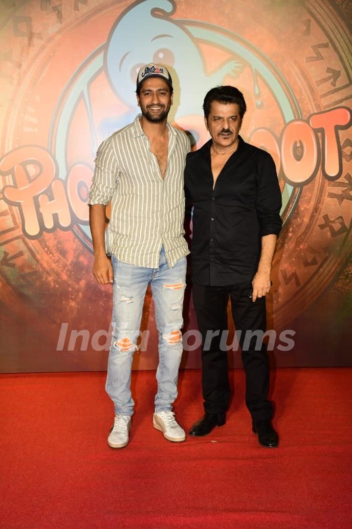 Vicky Kaushal, Rajesh Khatter attend the special screening of Phone Bhoot