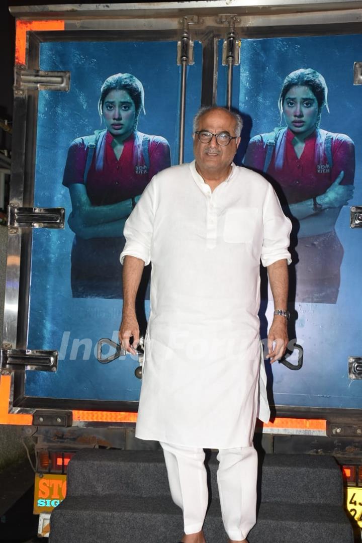 Boney Kapoor spotted promoting upcoming film Mii