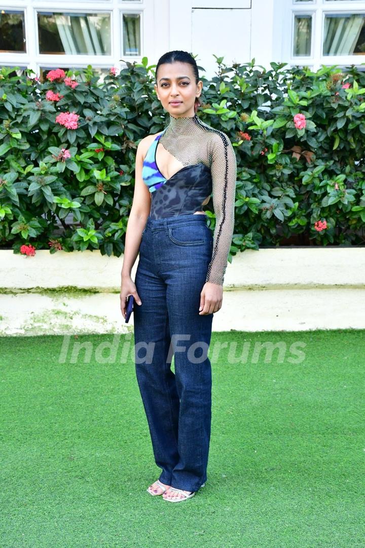 Radhika Apte spotted promoting  film ‘Monica O My Darling’ at Taj Lands End