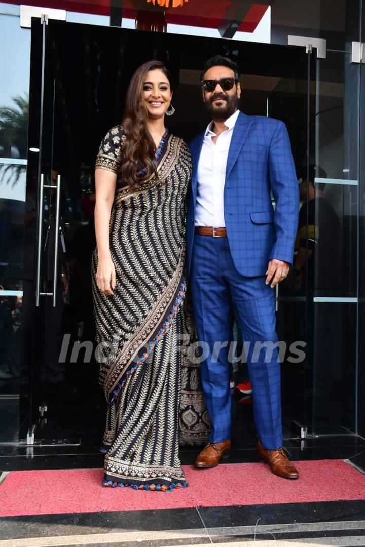 Tabu and Ajay Devgn spotted on the set of Jhalak Dikhhla Jaa 10 