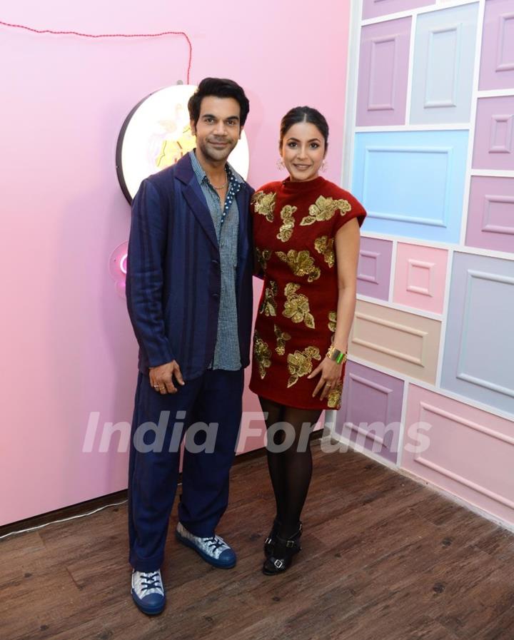 Rajkummar Rao and Shehnaaz Gill spotted at the Chat Show 