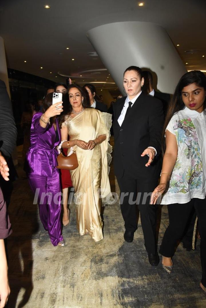 Hema Malini attend the Filmfare Middle East Achievers Night 2022 press conference