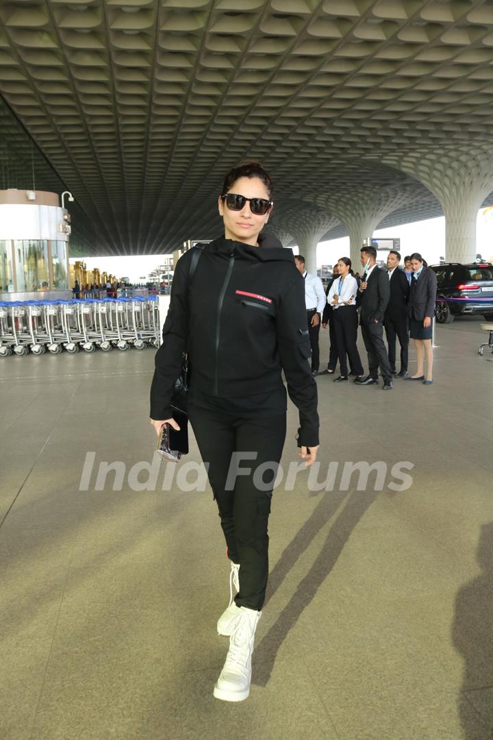 Ankita Lokhande spotted at the Mumbai airport