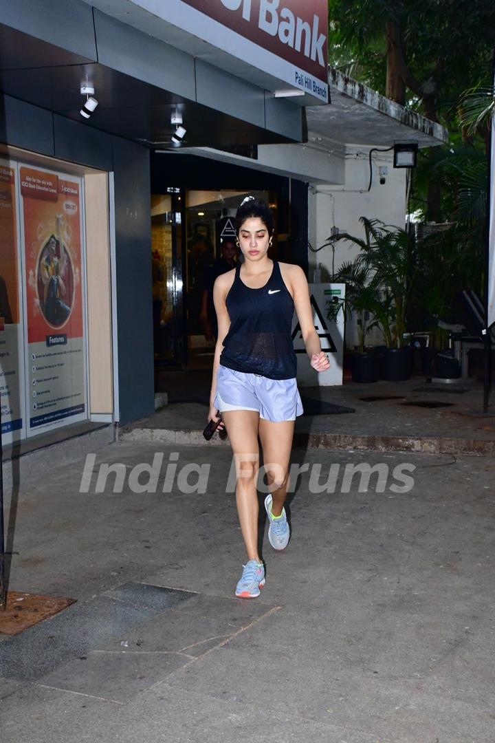 Janhvi Kapoor spotted at Gym 