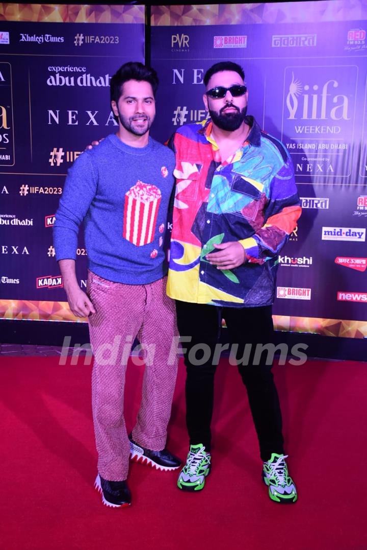 Varun Dhawan and Badshah 