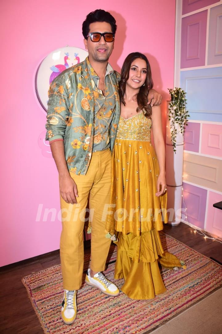 Vicky Kaushal snapped at the chat show Desi Vibes with Shehnaaz Gill’s 