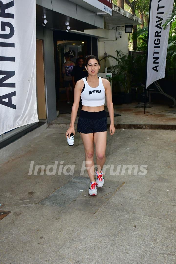 Sara Ali Khan spotted at gym  