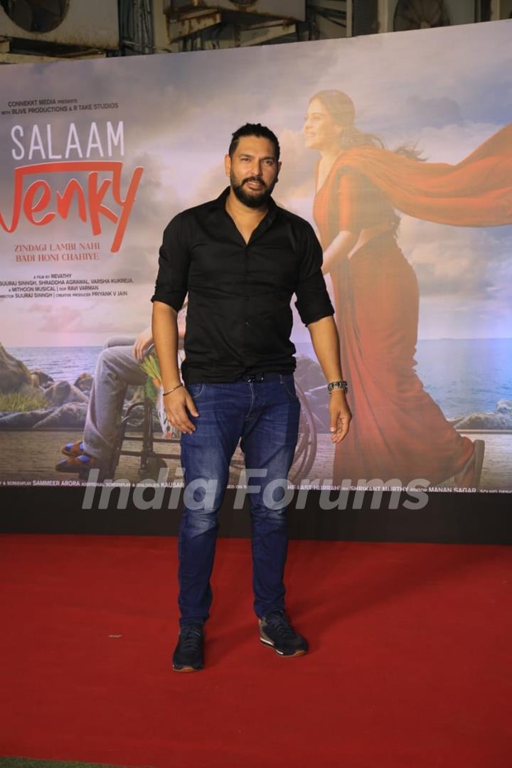 Yuvraj Singh grace the premiere of Salaam Venky