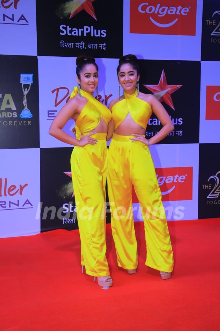 Surabhi and Samriddhi twinned in yellow co-ord sets at the ITA awards