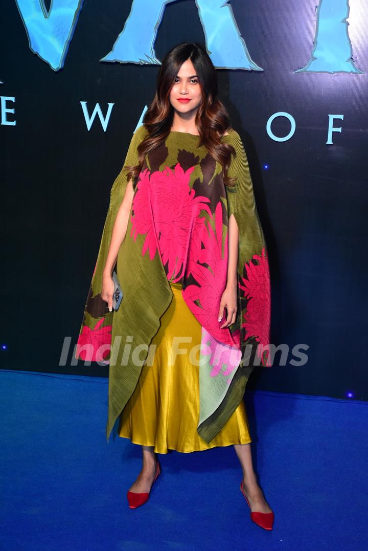 Aditi Pohankar attend the premiere of Avatar – The Way Of Water