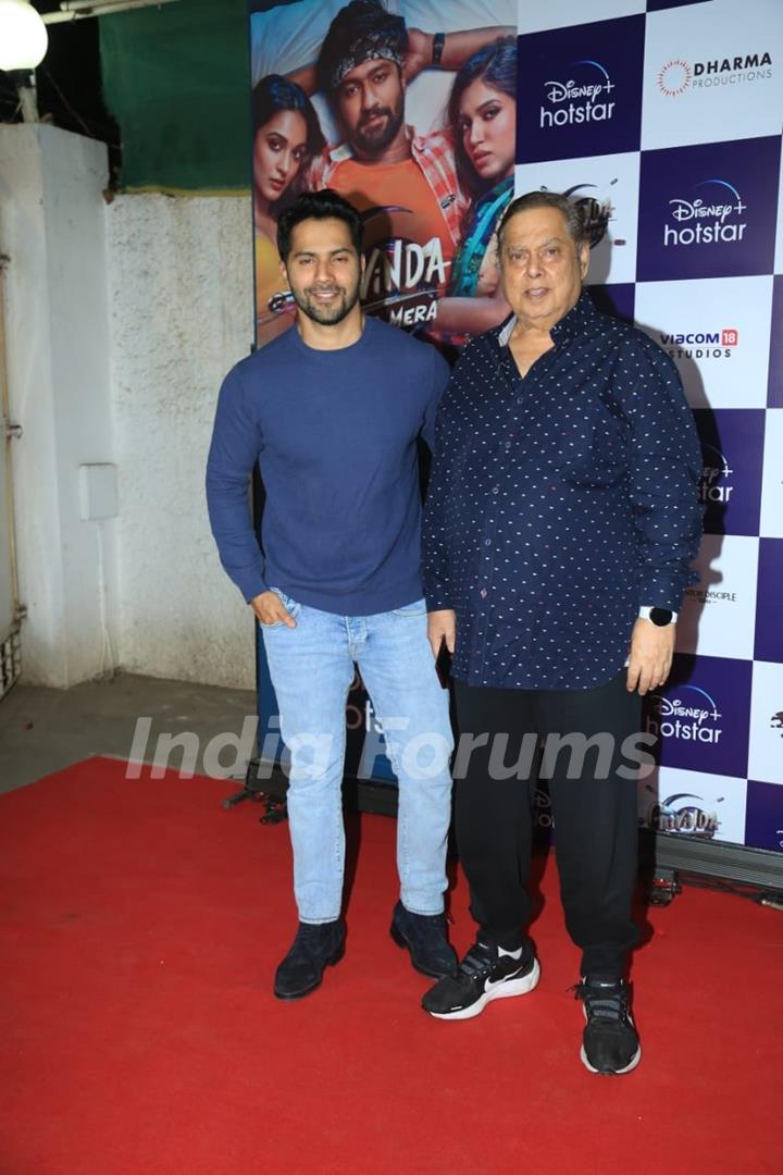 Varun Dhawan and David Dhawan 