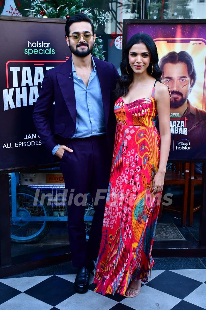 Bhuvan Bam, Shriya Pilgaonkar spotted promoting Taaza Khabar in BKC 