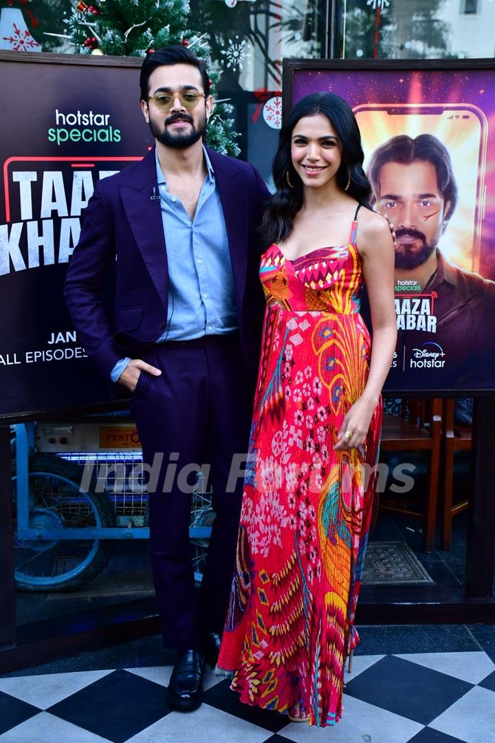 Bhuvan Bam, Shriya Pilgaonkar spotted promoting Taaza Khabar in BKC 