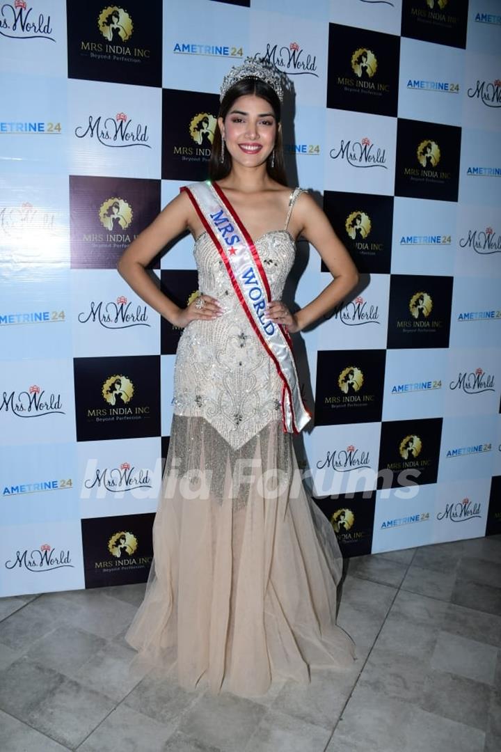 Mrs world Sargam Koushal snapped in Andheri 