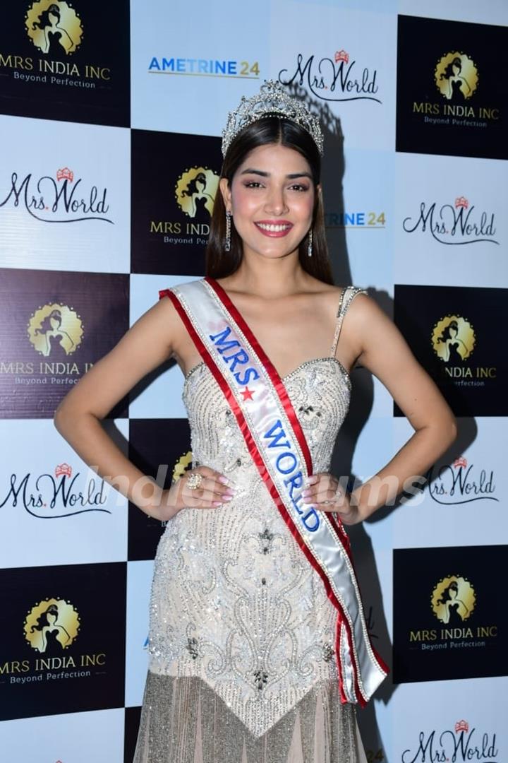 Mrs world Sargam Koushal snapped in Andheri 