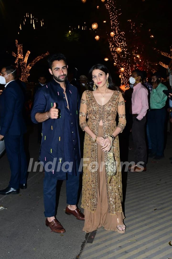 Armaan Jain, Anissa Malhotra snapped at the Ambani’s residence Antilia