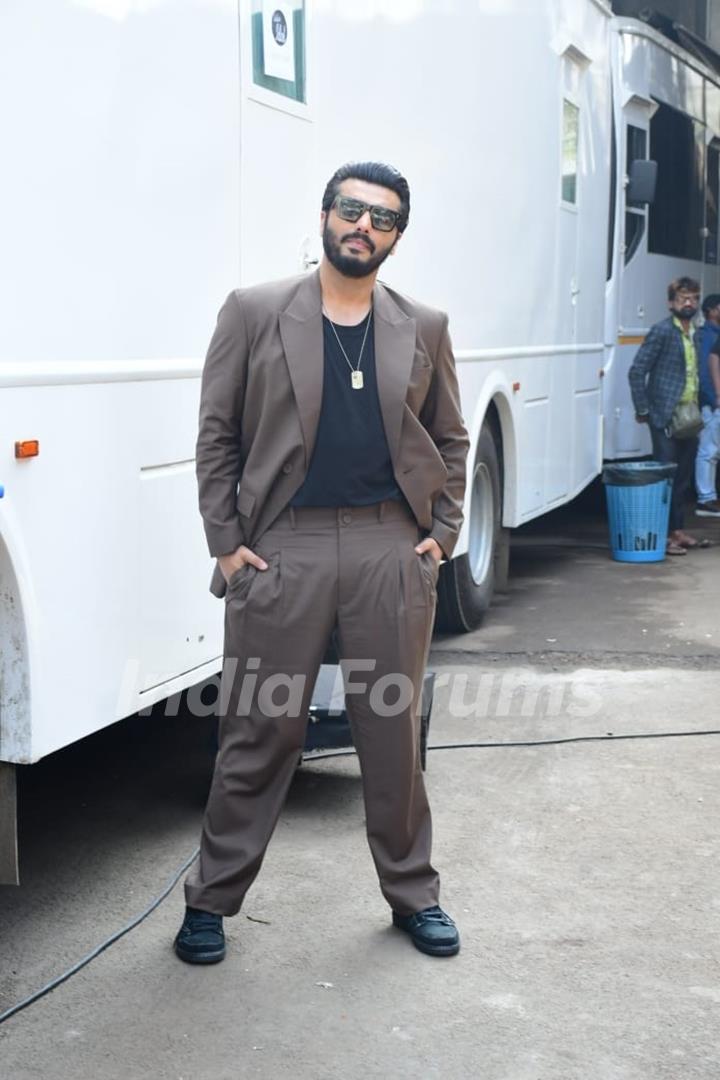 Arjun Kapoor  snapped promoting upcoming film Kuttey on the sets of Indian Idol 13