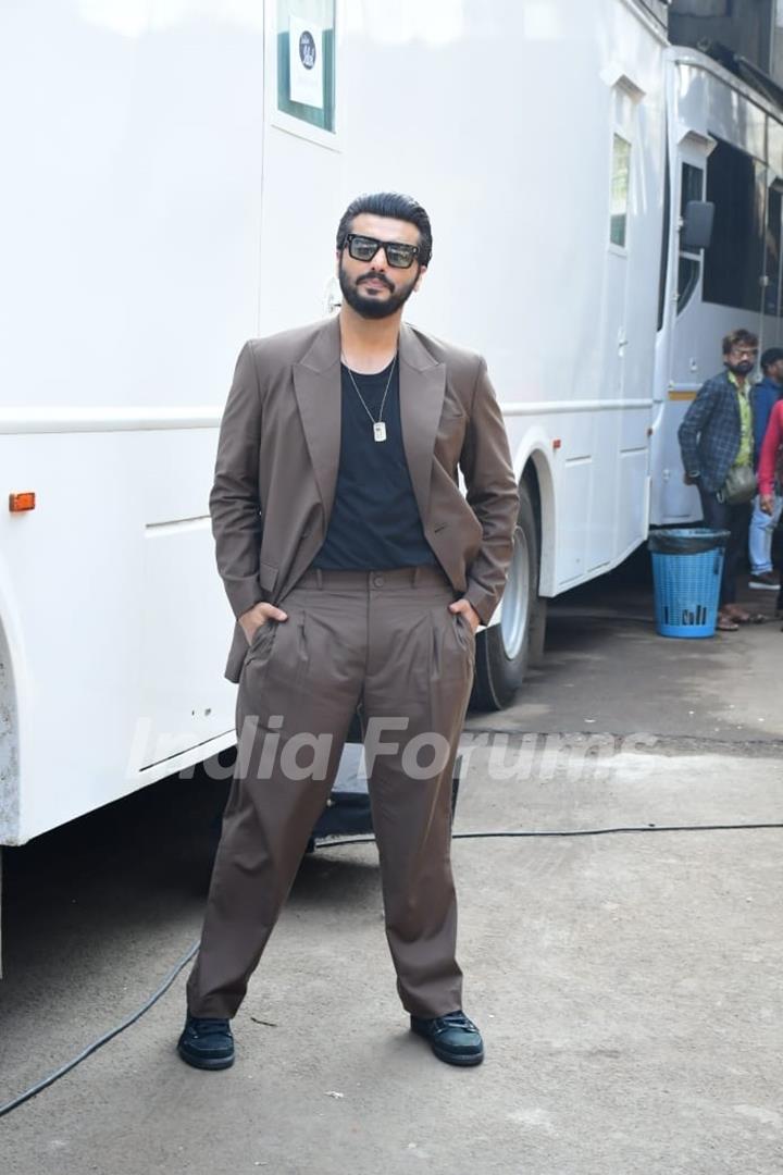 Arjun Kapoor  snapped promoting upcoming film Kuttey on the sets of Indian Idol 13