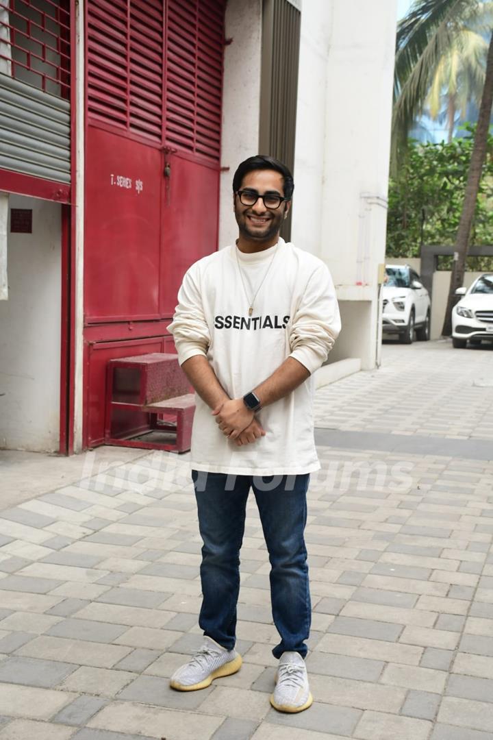 Aasmaan Bhardwaj snapped promoting upcoming film Kuttey at T-Series Office in Andheri 