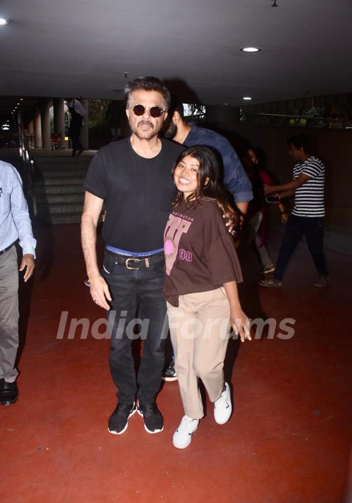 Anil Kapoor spotted at the Mumbai airport