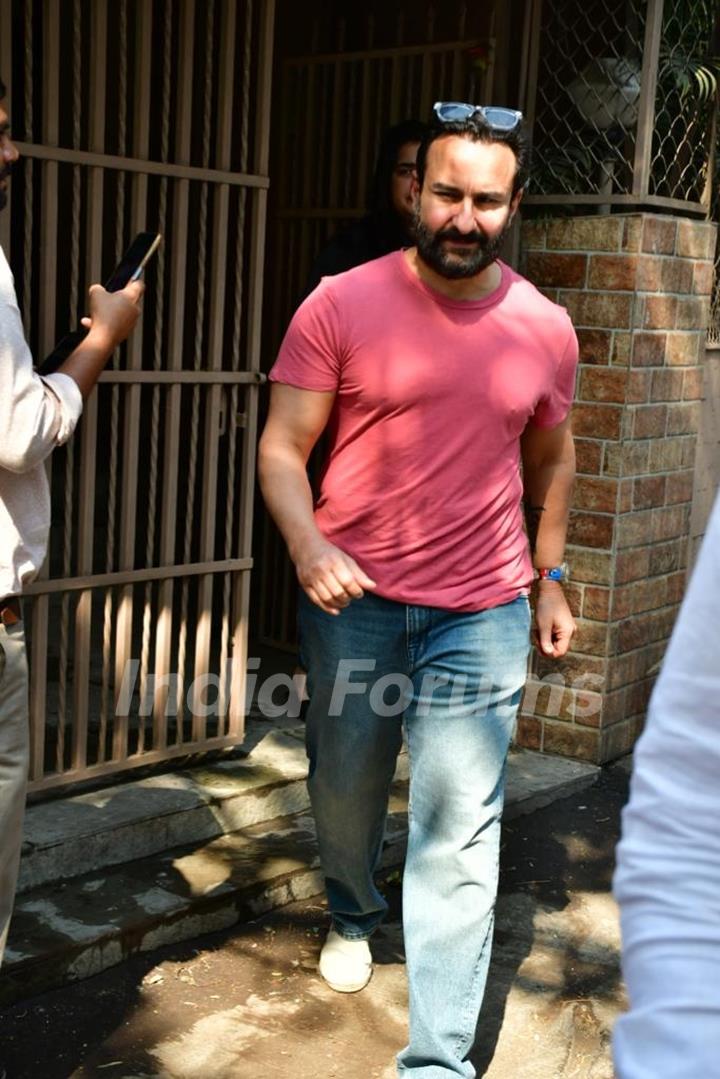 Saif Ali Khan spotted in Bandra