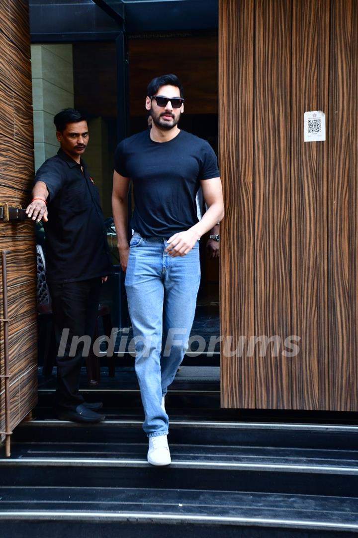 Ahan Shetty spotted in Khar 