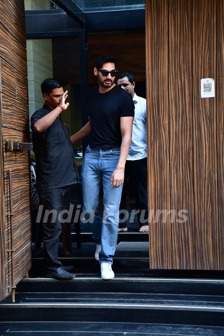 Ahan Shetty spotted in Khar 